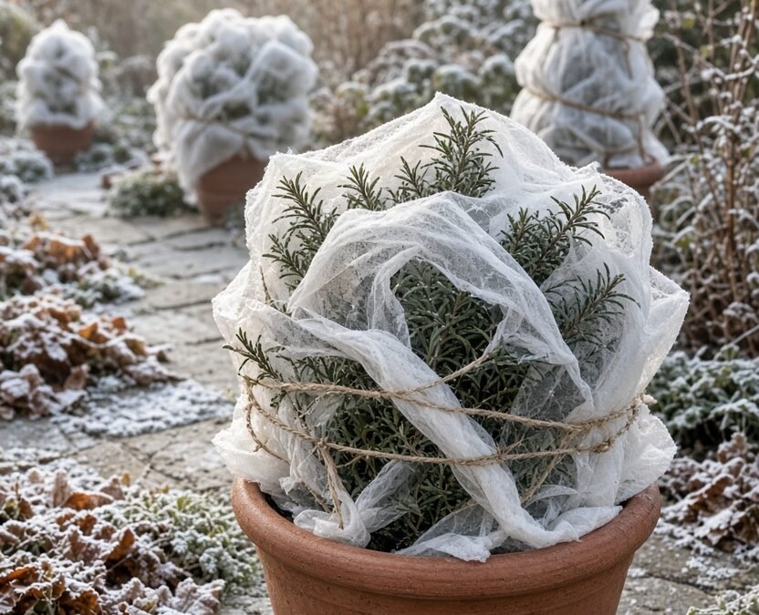 Wintervlies für Pflanzen: So schützen Sie Kübel und Beete ohne Schimmel